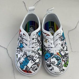 Toddlers Crayola Vans size 7